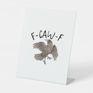 F-Caw-F Klassieke Esthetische Casual Reclamebord Met Voetstuk