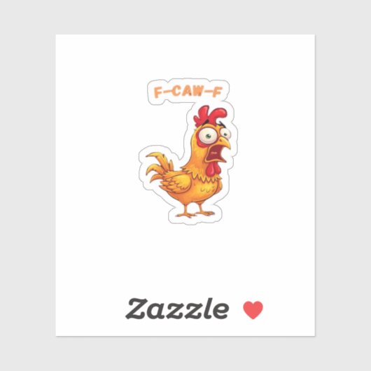 F-Caw-F Klassieke Grappige Quote Sticker (Vel)