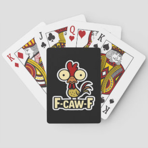 F-Caw-F Klassieke Vintage Grafiek Pokerkaarten
