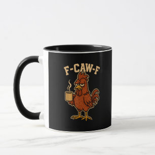 F-Caw-F Koffie Kip Haan Grappige Vogel Mok