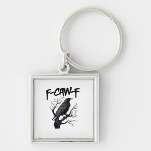 F Caw F Kraai, F-Caw-F Grappige Vogel Meme Sleutelhanger
