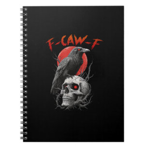 F-Caw-F Kraai Grappig F-Caw-F Esthetisch Ontwerp Notitieboek