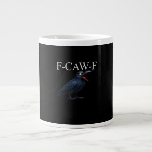 F-Caw-F Kraai Grappige Kraai F-Caw-F Uitrusting Co Extra Grote Beker