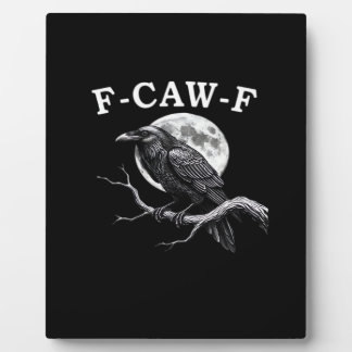 F-Caw-F Kraai Grappige Kraai F-Caw-F Uitrusting Cr Fotoplaat