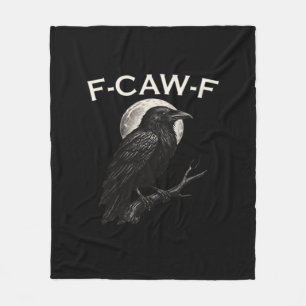 F-Caw-F Kraai Grappige Kraai F-Caw-F Uitrusting Mi Fleece Deken