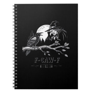 F-Caw-F Kraai Halloween Heks F-Caw-F Notitieboek