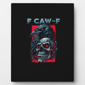 F-Caw-F Kraai Humoristische Grafiek Fotoplaat