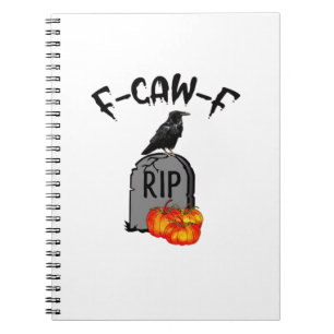 F Caw F Kraai Retro Cool Notitieboek