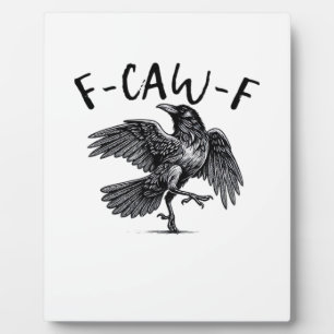 F Caw F Kraai Retro Klassieke Stijl Fotoplaat