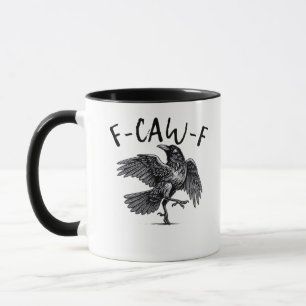 F Caw F Kraai Retro Klassieke Stijl Mok