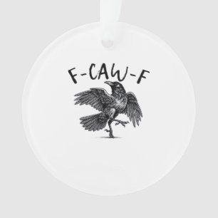 F Caw F Kraai Retro Klassieke Stijl Ornament