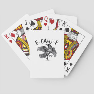 F Caw F Kraai Retro Klassieke Stijl Pokerkaarten