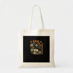 F-Caw-F Kraai Vintage Grafisch Tote Bag