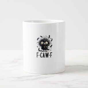F-Caw-F Kraai Vogel Grappige Kraai F-Caw-F Tri-Ble Extra Grote Beker