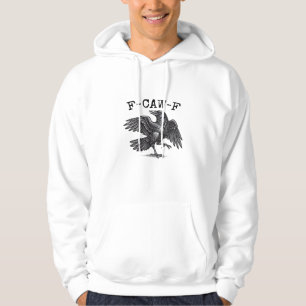F-Caw-F Kraai, Vogel Kraaien Grunge Cool Uniek Hoodie