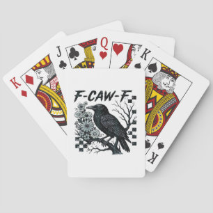 F-Caw-F Kraai Vogel Retro Klassieker Pokerkaarten