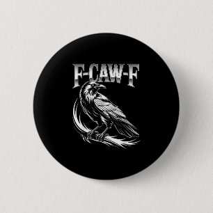 F-Caw-F Kraai Vrouwelijke Trendy Casual Ronde Button 5,7 Cm