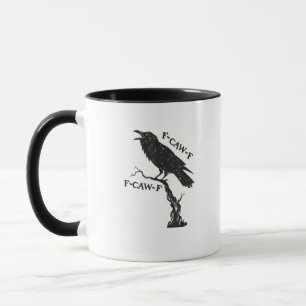 F-Caw-F Kraai woordspeling Funny vogel krassen Gru Mok