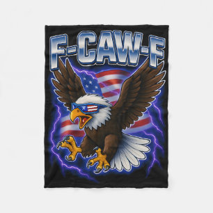 F Caw F Ld Adelaar 4 juli Amerikaanse vlag Merica Fleece Deken