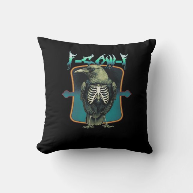 F-Caw-F Minimaal Design Kussen (Voorkant)