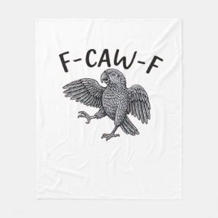 F Caw F Minimaal Schoon Design Fleece Deken