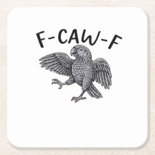 F Caw F Minimaal Schoon Design Vierkante Kartonnen Onderzetter