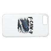 F-Caw-F Minimal Clean Case-Mate iPhone Case (Achterkant (Horizontaal))