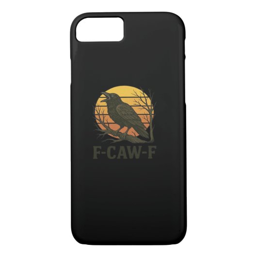 F-Caw-F Minimal Clean Case-Mate iPhone Case (Achterkant)