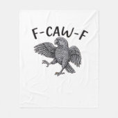 F Caw F Minimal Clean Design Fleece Deken (Voorkant)