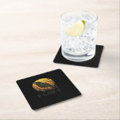 F-Caw-F Minimal Clean Vierkante Kartonnen Onderzetter (Insitu)