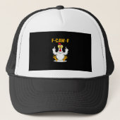 F-Caw-F Quote Rooster Meme Trucker Pet (Voorkant)