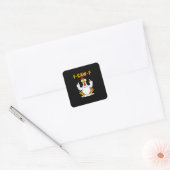 F-Caw-F Quote Rooster Meme Vierkante Sticker (Envelop)