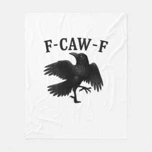 F-Caw-F Raaf F-Caw-F Kraai Halloween Grappige Kraa Fleece Deken