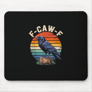 F-Caw-F Raaf Maan Gothisch Halloween Kraai Vogel L Muismat