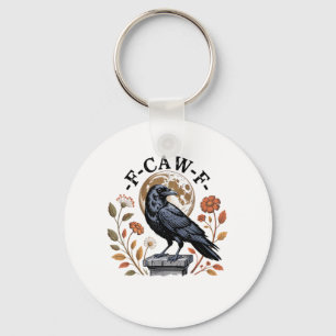 F-Caw-F Raaf Maan Gothisch Halloween Kraai Vogel L Sleutelhanger