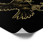 F Caw F Raven Fcawf Crow Fawk Off Gothic Funny Bir Poster (Hoek)