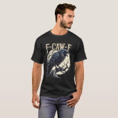 F-caw-f Raven Funny Crow Pun Retro Gothic Aestheti T-shirt (Voorkant volledig)