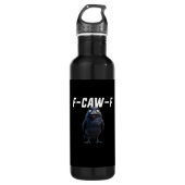 F Caw F Raven Funny Gear Creative Style Waterfles (Voorkant)