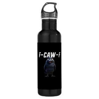 F Caw F Raven Funny Gear Creative Style Waterfles