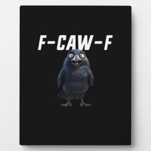 F Caw F Raven Grappige Uitrusting Creatieve Stijl Fotoplaat