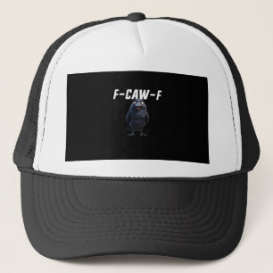 F Caw F Raven Grappige Uitrusting Creatieve Stijl Trucker Pet