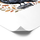 F-Caw-F Raven Moon Gothic Halloween Crow Bird Love Poster (Hoek)