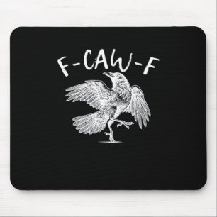 F-Caw-F Raven Retro Classic Muismat