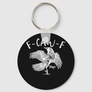 F-Caw-F Raven Retro Classic Sleutelhanger