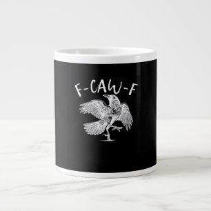 F-Caw-F Raven Vintage Grafisch Extra Grote Beker