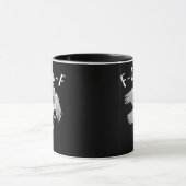 F-Caw-F Raven Vintage Grafisch Mok (Midden)