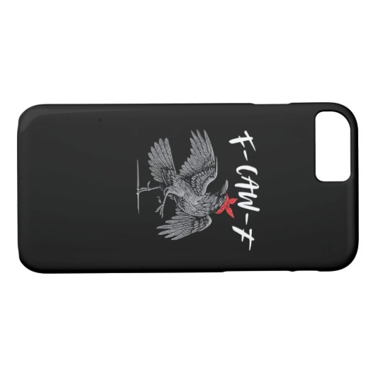F-Caw-F Retro Classic Case-Mate iPhone Case (Achterkant (Horizontaal))