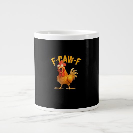 F-Caw-F Retro Classic Extra Grote Beker (Voorkant)
