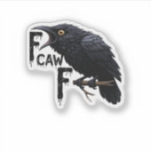 F Caw F Retro Classic Sticker (Voorkant)