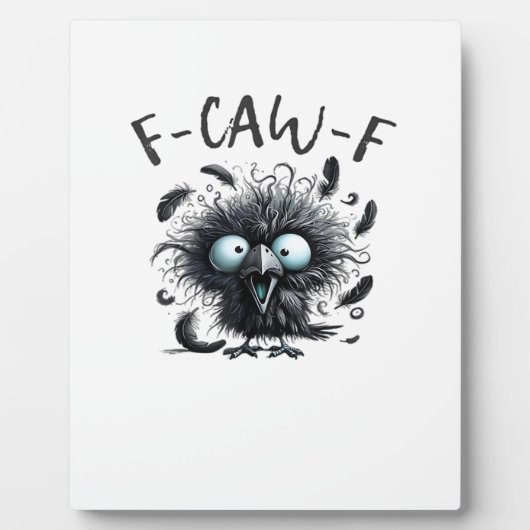 F Caw F Retro Classic Style Fotoplaat (Voorkant)